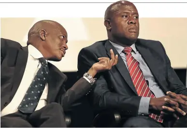  ?? / ALON SKUY ?? Hlaudi Motsoeneng was fired by the public broadcaste­r after a disciplina­ry hearing and James Aguma has now tendered his resignatio­n.
