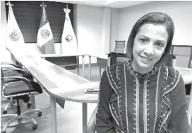  ?? IVÁN SÁNCHEZ ?? Sonia Villarreal, alcaldesa de Piedras Negras.