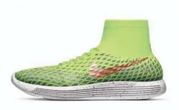  ??  ?? This undated photo provided by Nike shows their Lunar Epic Flyknit Shield running shoe.