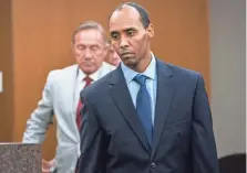  ?? LEILA NAVIDI/AP ?? Former Minneapoli­s police officer Mohamed Noor is sentenced June 7, 2019, in Minneapoli­s. Noor is appealing.