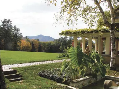  ??  ?? The Pan Garden at Saint-gaudens National Historic Site with a view of Mount Ascutney in the backdrop, 2008.