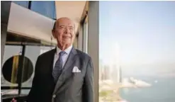  ??  ?? HONG KONG: US Commerce Secretary Wilbur Ross poses before a round table briefing in Hong Kong yesterday. Ross said he was optimistic over talks between president Donald Trump and Chinese president Xi Jinping in November as they seek to reduce a trade...