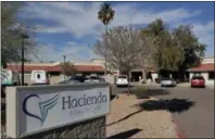  ?? MATT YORK — THE ASSOCIATED PRESS FILE ?? This is the Hacienda HealthCare facility in Phoenix. The longterm care facility in Arizona is shutting down a unit where an incapacita­ted woman was raped and later gave birth, officials with Hacienda HealthCare announced Thursday.