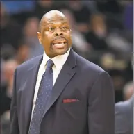  ?? Nick Wass / Assocaited Press ?? Georgetown men’s basketball coach and former Knicks great Patrick Ewing has been released from the hospital and is recovering from COVID-19 at home, his son said Monday.