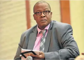  ?? /File picture ?? A pension to fight for: Former Eskom CEO Brian Molefe is coming under increasing pressure from labour union Solidarity to pay back the massive pension payout he received.
