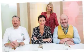  ??  ?? Hungry: With the judges on her new RTÉ show, Healthy Appetite