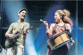  ?? Xavi Jurio ?? Marcel i Júlia van oferir repertori i espectacle durant l’actuació