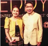  ?? ?? Presenter Anthony Taberna and wife Rossel