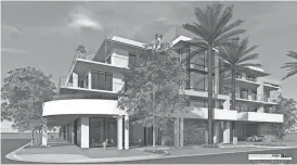  ?? ALLEN + PHILP ?? Rendering shows the Main Street Place developmen­t that will have 12 high-end condominiu­ms in Old Town Scottsdale. The units start at $800,000 and half of them have already sold.