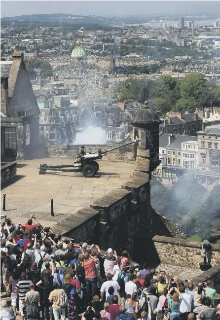  ??  ?? 0 The One O’clock Gun was an innovation in 1861; today it is an Edinburgh institutio­n