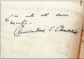  ?? Picture: Andy Jones FM5053420/ FM5053411 ?? A recording of the empire speech by King George V and a note from Clementine Churchill