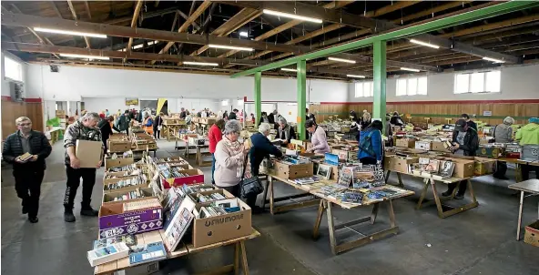 ?? RICKY WILSON/ STUFF ?? It was touch-and-go whether this year’s Lions Club Book Fair would go ahead, after Covid-19 initially postponed it.