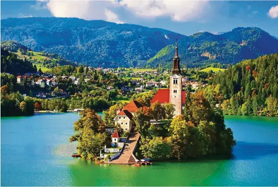  ??  ?? The Bled Castle in slovenia.