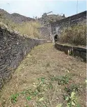  ??  ?? The cleared formation of the Dinas branch leading to the tunnel beneath the A470. STEPHEN MURFITT