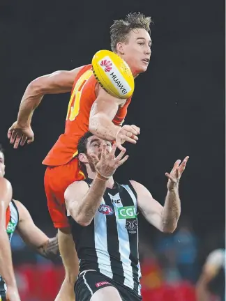  ?? Picture: AAP IMAGES ?? Tom Lynch knows the time has come for the Suns to deliver on the talk.