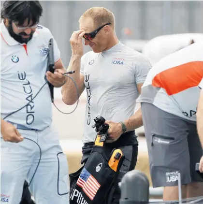  ?? Picture / AP ?? Jimmy Spithill and the Oracle crew need to improve their sailing, not just their boat.