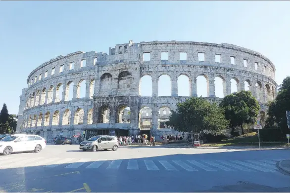  ?? PHOTOS: DONNA MCCORMICK ?? A first-century Roman amphitheat­re in Pula, Croatia, which has a seating capacity of about 23,000 spectators.
