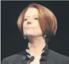  ??  ?? Julia Gillard provided a defining moment.