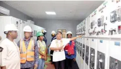  ?? ?? Technical Director of Ekiti Independen­t Power Plant, Mrs Odunayo Bamodu and others