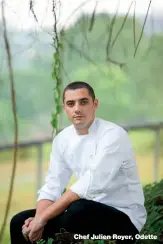  ??  ?? Chef Julien Royer, Odette