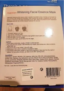  ??  ?? The instructio­ns sheet which explains how to use the product