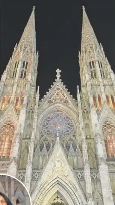  ?? // ABC ?? La catedral de San Patricio, iluminada por Ana Calvo (izquierda)