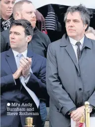  ??  ?? MPs Andy Burnham and Steve Rotheram