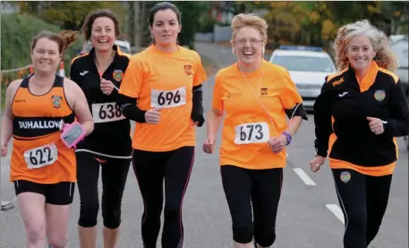  ??  ?? Duhallow atheletes looking ahead to their 5k Road Classic on Sunday. Picture John Tarrant