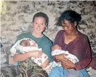  ??  ?? New Zealand Army Major Ange Sutton returned to East Timor in 2010 and caught up with the mother of twins she helped deliver during her first deployment in 2001.