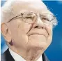  ??  ?? Warren Buffett