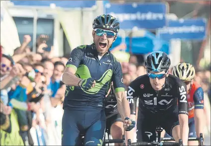  ?? FOTO: EFE ?? Alejandro Valverde, el ciclista más completo de los últimos tiempos, con victorias de todas las formas posibles para un total de 100