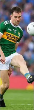  ??  ?? Jack Barry, who made such a big impression for Kerry in last year’s championsh­ip, has been struggling with injury and only came off the bench to help rescue Na Gaeil in their All-Ireland semi-final cliff-hanger.