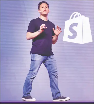  ?? Peter J. THOMPSON / FINANCIAL POST FILES ?? Shopify president Harley Finkelstei­n has said the “paradigm shift” created by COVID-19 in e-commerce is permanent, though he’s also said he expects growth to slow.