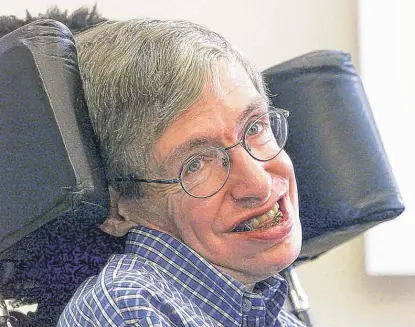  ?? | MARKUS SCHREIBER/ AP ?? Stephen Hawking ( shown in 1999) wrote “A Brief History of Time,” which was an internatio­nal best- seller.