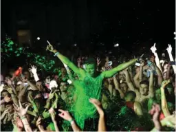  ?? JOHN DURAN ?? El Life in Color, del 2018, fue en Parque Viva. Jogo estuvo detrás de la producción del evento, en el que se presentó DJ Steve Aoki.