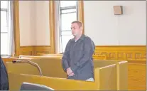  ?? ROSIE MULLALEY/THE TELEGRAM ?? Christophe­r Michael Tucker, suspected of stabbing a man in June 2016, was back in Newfoundla­nd Supreme Court in St. John’s Tuesday for the continuati­on of his trial.