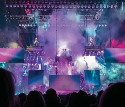  ?? ?? Trans-Siberian Orchestra performs in 2021. The group brings its Christmas tour to the Allstate Arena in December for two shows.