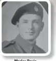  ??  ?? Morley Davis Guardsman, Grenadier Guards, enlisted in Fall of 1942 and discharged in March of 1946. Tank driver & mechanic.
