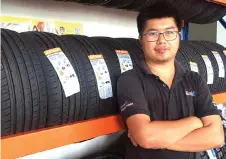  ??  ?? Chung says unlike in Peninsular Malaysia, Sarawak has to pay extra for the shipping and logistics of imported tyres.