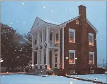  ?? Contribute­d ?? Chief Vann House in Chatsworth will host its annual Candleligh­t Tours on Friday, Dec. 9 and Saturday, Dec. 10 from 5-9 p.m.