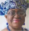  ??  ?? Ngozi Okonjo-Iweala