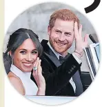  ??  ?? TRIP Meghan & Harry on wedding day