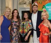  ??  ?? From left: Sandy Stilwell Youngquist, Senator Lizbeth Benacquist­o, Hope President and CEO Samira K. Beckwith, Senator Aaron Bean and Sonya Sawyer at Yachts of Hope benefit for Hope Hospice
