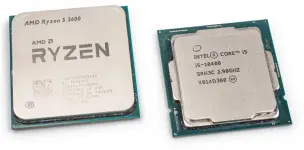  ??  ?? In de middenklas­se staan de voordelige zes-core AMD Ryzen 5 3600 en Intel Core i5-10400 tegenover elkaar.