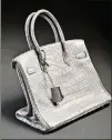  ?? DOUG KAPUSTIN FOR THE WASHINGTON POST ?? Hermès Birkin bags have a high resale value.