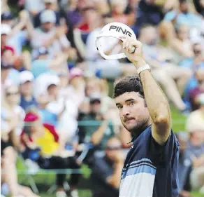  ?? TIM BRADBURY/GETTY IMAGES ?? Bubba Watson erased a six-stroke deficit to claim his third PGA win this season at the Travelers Championsh­ip.