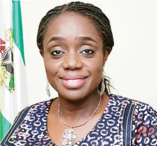  ??  ?? Minister of Finance, Mrs Kemi Adeosun