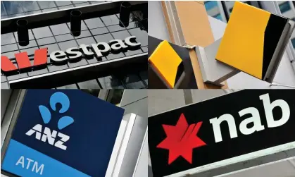  ?? Photograph: Joel Carrett/AAP ?? In the past year, Australia’s big four banks have made $28.5 bn in profits.