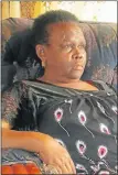  ??  ?? SAD MEMORY: Sindiswa Mkhonto recalls the day her husband Sparrow disappeare­d