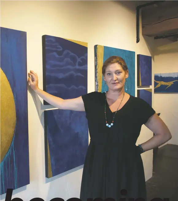  ?? MORGAN TIMMS/TAOS NEWS ?? From being raised in a Taos commune, having a famous artist for a father and being an accomplish­ed artist and galley owner in her own right, Georgia Gersh has had a ‘magical’ life.
